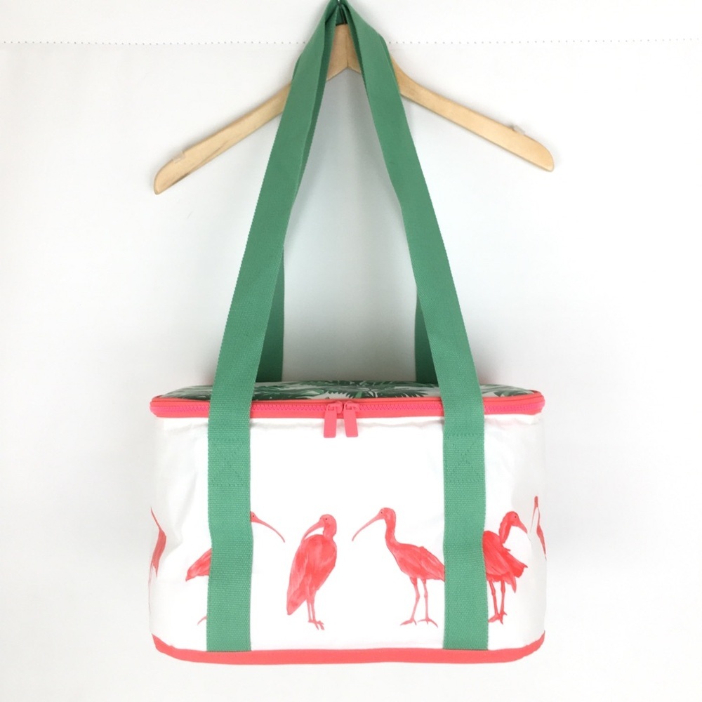 Ikea Flamingo Cooler Tote Bag NEW Sommarliv Tropical Pink White Green - Picture 8 of 13